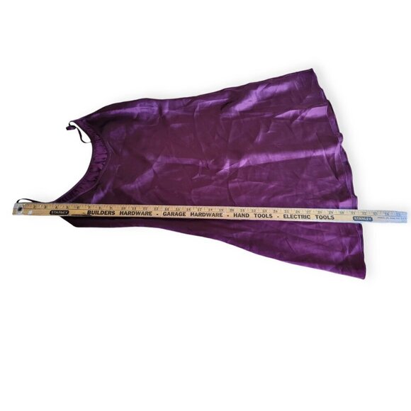 Y2K Vintage Satin Slip Dress Burgundy S deadstock 1990s Y2K Jones New York NWT - Picture 7 of 8